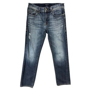 Fidelity Denim Jeans 31 Blue Jimmy Low Rise Distressed Stretch‎ Casual Modern
